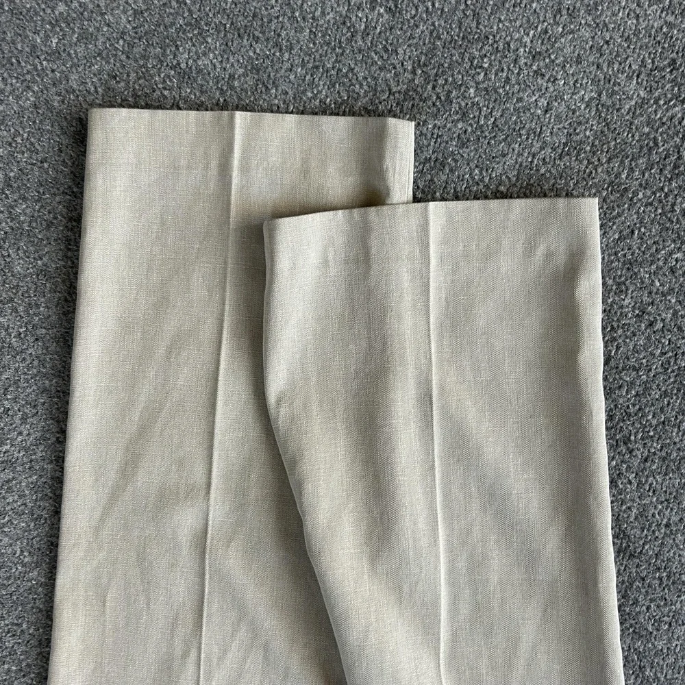 Tommy Bahama Pants Mens 38x32 Beige Silk Cotton Herringbone Dress‎ Trousers